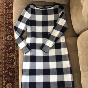 Checked Knit Dress